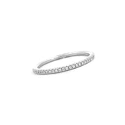 18K White Gold Diamond Wedding or Anniversary Band
